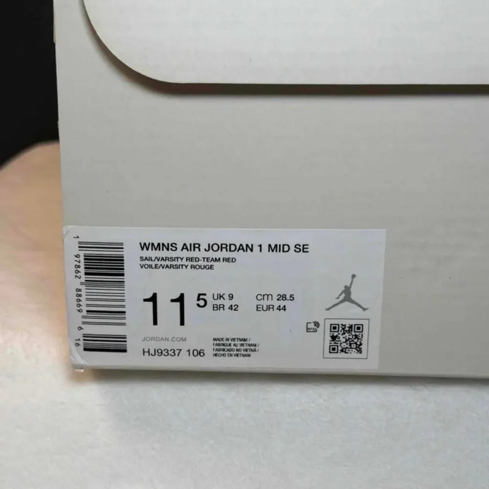 Air Jordan 1 Mid “Valentine’s Day 2025” – HJ9337-106 | 10M/11.5W